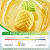 Aislor Fruit Shaped Bath Bombs, Moisturizing & Scented Fizzies for Relaxing Bubble Bath, Spa, Shower or Hot Tub Pineapple One Size view 3