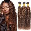 18 20 22Inch P430 Highlight Brown Bundles Highlight Water Wave Bundle Human Hair Double Weft 3 Bundles Hair Weave for Women300g/Pack view 1