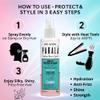 Hair Reset Super Set  3-Step Hair Recovery Kit with Heat Protectant Spray, Lamellar Treatment & Keratin Reconstructor  Anti-Frizz, Repair, Shine & Strength for All Hair Types view 4