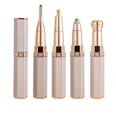 4 in 1 Women's Electric Epilator Hair Remover Portable Painless Shaver for Women Eyebrow Trimmer USB Charging