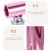 COLLBATH Portable Compact Pencil Sharpener Dual-Sided Eye Liner and Eyebrow Sharpener Lightweight Handheld for Adults Smooth Surface Fast Precise Sharpening Tool in Pink view 3