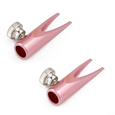Floweringbeter Compact Aluminum Makeup Pencil Sharpener 2Pcs For Eyebrow And Lip Liners Travel Friendly With Metal Build