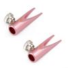 Floweringbeter Compact Aluminum Makeup Pencil Sharpener 2Pcs For Eyebrow And Lip Liners Travel Friendly With Metal Build view 1