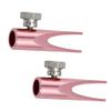 Floweringbeter Compact Aluminum Makeup Pencil Sharpener 2Pcs For Eyebrow And Lip Liners Travel Friendly With Metal Build view 2