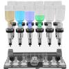12-Bottle Manual Perfume Dispenser, Manual Liquid Filling Machine Transfer Tools Kit with 12 Scent Testing Cups, Adjustable Pumps, Desktop Liquid Filler for Studio Bar Stores view 1