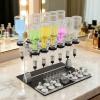 12-Bottle Manual Perfume Dispenser, Manual Liquid Filling Machine Transfer Tools Kit with 12 Scent Testing Cups, Adjustable Pumps, Desktop Liquid Filler for Studio Bar Stores view 2