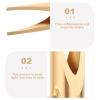 CIMAXIC Manual Metal Eyebrow Pencil Sharpener with Dual U-Shaped Slots for Eye Lip Pencils Thickness Smooth Sharpening Portable Design for Home and School Use view 3