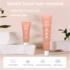 Women's facial hair removal cream,4 Min, 7 Days Smooth suitable for upper lip and chin hair removal, two in one, containing soothing cream, suitable for sensitive skin (3pcs) view 3
