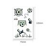 10 Sheets Soccer Temporary Tattoos, Glow in The Dark Sports Tattoo Stickers Pre-Cut for Party Favors, Kids Classroom Rewards, Goodie Bag Stuffers and Birthday Decorations Supplies view 2