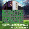 10 Sheets Soccer Temporary Tattoos, Glow in The Dark Sports Tattoo Stickers Pre-Cut for Party Favors, Kids Classroom Rewards, Goodie Bag Stuffers and Birthday Decorations Supplies view 3