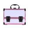 APSEQR makeup bag cosmetic case, portable cosmetic box Durable Multi Layer Professional Makeup Organizer with Aluminium Frame, Lockable Design, Extendable Trays, Perfect for Travel and Beauty view 4