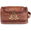 2025 Personlized Christmas Gifts for Mens, Large Toiletry Bag Engraved Initials Travel Bags for Men, Waterproof Leather Shaving Bags with 1 Keychain, Birthday Gifts for Husband, Boyfriend, Traveler view 1