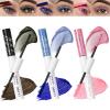 3 Colors Double-Ended Glitter Mascara for Eyelashes, Waterproof Mascara Black Blue Pink Charming Long Lasting Voluminous Eye Makeup Party Day Gifts for Women view 1