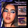 3 Colors Double-Ended Glitter Mascara for Eyelashes, Waterproof Mascara Black Blue Pink Charming Long Lasting Voluminous Eye Makeup Party Day Gifts for Women view 2