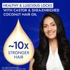 Advansed Castor & Shea enriched Coconut Hair Oil 300ml | Up to 10x Stronger Hair| Moisturizes & Nourishes Hair | Reduces Hair Fall & Frizz | Prevents Hair BreakageFor Men & Women view 2
