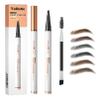 YeMoMo 4-Claw Liquid Eyebrow Pencil, Waterproof Natural Looking Microblading Effect, Professional Makeup Tool with Fine Tip, 6#Black Brown view 1