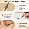 EverGlider Silver Gel Eyeliner Pencil, Waterproof Metallic Eye Liner Crayon for Highlighting & Bold Eye Looks, Creamy Long-Lasting Silvers Makeup Stick for Party & Costume Makeup (01# Silver) view 2