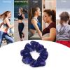 BSUYGET Glitter Neon Purple Dragonfl Dragonflies Hair Scrunchies for Women Elastic Hair Bands Fashion Ponytail Ties Rope Headwear Accessories view 3