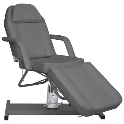 SKTQYQO Professional Massage Table Gray 70.9"x24.4"x(34.3"-44.1") with Adjustable Backrest Footrest Gas Lift Mechanism 360-Degree Rotation for Facial Skincare Tattooing Body Piercing