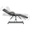 SKTQYQO Professional Massage Table Gray 70.9"x24.4"x(34.3"-44.1") with Adjustable Backrest Footrest Gas Lift Mechanism 360-Degree Rotation for Facial Skincare Tattooing Body Piercing view 3