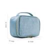 1 Pcs Large Portable Cosmetic Bag,Cute Travel Makeup Bag Velvet Travel Cosmetic Bags Makeup Brushes Accessories For Woman Men-Khaki view 3