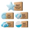 Alvivi Plant-Based Bath Bombs, Refreshing Ocean Mist & Jasmine Scent, Moisturizing Fizzies for Bath Tub Blue One Size view 2