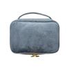 1 Pcs Large Portable Cosmetic Bag,Cute Travel Makeup Bag Velvet Travel Cosmetic Bags Makeup Brushes Accessories For Woman Men-Dark Gray view 1