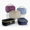 1 Pcs Large Portable Cosmetic Bag,Cute Travel Makeup Bag Velvet Travel Cosmetic Bags Makeup Brushes Accessories For Woman Men-Green view 4