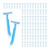 Lomgwumy Disposable Razors, Double-edged, Light Blue (150-PACK) view 1