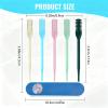 2-in-1 Nasal Hair Cutter, 360 Rotating Double Sided Nose Hair Removal Tool Mini Noses Hairs Removers Tools Nose Hair Clipper with Ear Picker for Women and Men (Pink, 12pcs) view 2