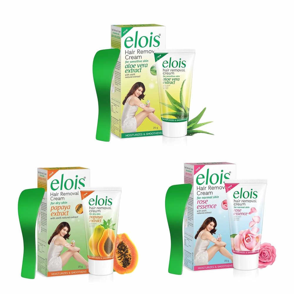 MAHANT Hair Removal Cream for Women with Aloe Vera, Papaya & Rose Extracts | Gentle Formula for Smooth Skin | 50 g (Pack of 3)