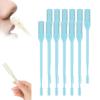 2-in-1 Nasal Hair Cutter, 360 Rotating Double Sided Nose Hair Removal Tool Mini Noses Hairs Removers Tools Nose Hair Clipper with Ear Picker for Women and Men (Blue, 12pcs) view 1