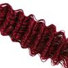 Burgundy Deep Wave Human Hair Bundles 32 Inch #99J Wine Red Deep Wave Single Bundle Human Hair Unprocessed Native Virgin Hair 100g Total 1 Hair Extensions Double Weft for Women view 4