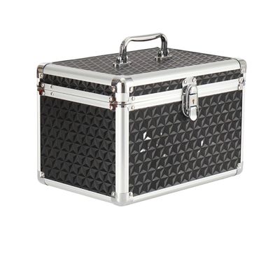 APSEQR makeup bag cosmetic case, portable cosmetic box Durable Travel Size Professional Makeup Organizer Case with Aluminium Frame, Lockable Drawer, Dividers for Beauty Professionals,
