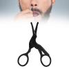 TARSHYRY Nose Hair Scissors, Stainless Steel Black Cranes Shaped Rounded Tip Scissor for Trimming Eyebrows Eyelashes and Facial Hair, with Protective Design (Crane Shaped Rounded Tip Scissors) view 4
