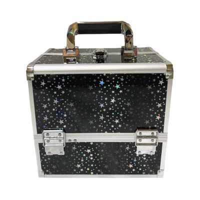 APSEQR makeup bag cosmetic case, portable cosmetic box Multi Layer Professional Makeup Organizer Case with Aluminium Frame, Lockable Drawer, Extendable Trays for Beauty Professionals,