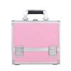 APSEQR Makeup Bag Cosmetic Case Portable Cosmetic Box with Aluminium Frame, Lockable, Tiered Trays, Built in Mirror, Spacious Storage for Cosmetologists and Makeup Artists view 3