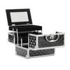 APSEQR Makeup Bag Cosmetic Case, Portable Cosmetic Box Multi Layer Makeup Organizer with Aluminium Frame, Dividers, Lockable Drawer, Mirror for Professionals and Beauty Enthusiasts view 1