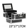 APSEQR Makeup Bag Cosmetic Case, Portable Cosmetic Box Multi Layer Makeup Organizer with Aluminium Frame, Dividers, Lockable Drawer, Mirror for Professionals and Beauty Enthusiasts view 2