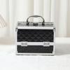 APSEQR Makeup Bag Cosmetic Case, Portable Cosmetic Box Multi Layer Makeup Organizer with Aluminium Frame, Dividers, Lockable Drawer, Mirror for Professionals and Beauty Enthusiasts view 3