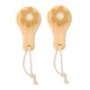 FESTFENDS 2pcs Plum Blossom Facial Cleansing Brush Manual Face Scrubbing Brush with Soft Dense Bristles for Exfoliating Blackhead Removal Skin Elasticity Boost Travel-Friendly Design for view 1