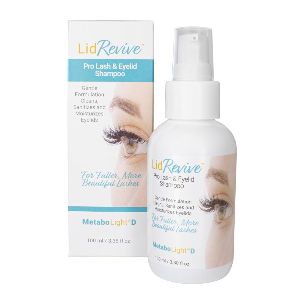 Lid Revive Pro Lash & Eyelid Shampoo  100mL | Gentle Cleanser for Eyelids & Lashes | Removes Oil, Debris & Makeup | Safe for Extensions & Contact Lens Wearers