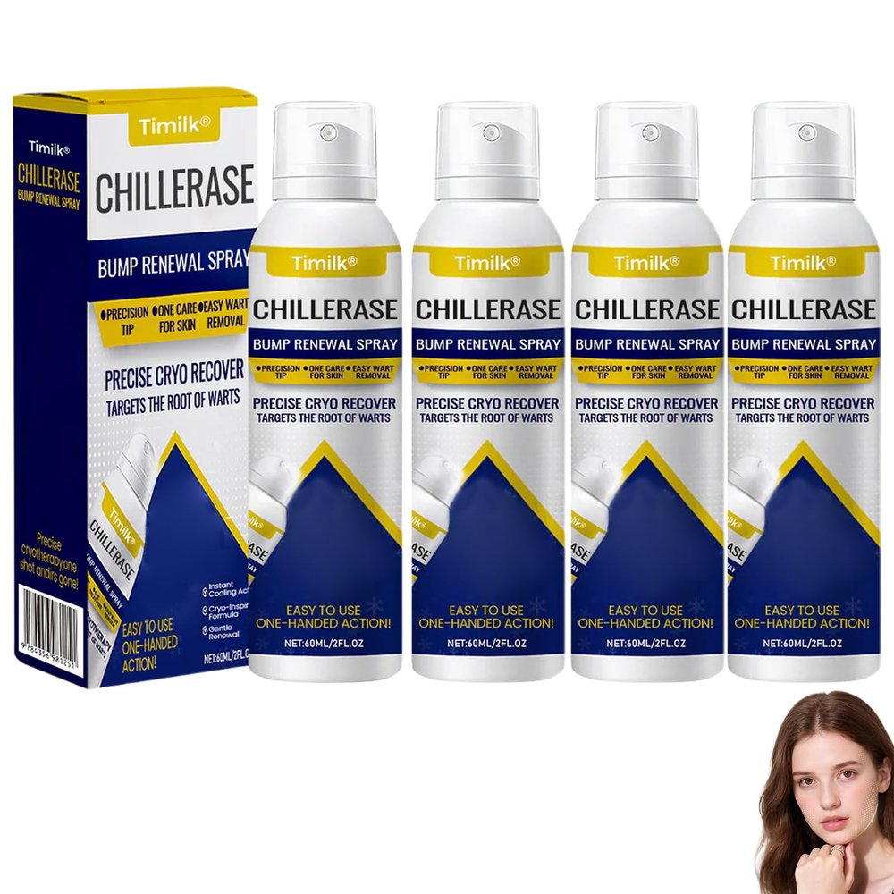 Luhaka Timilk Chill Erase Bump Renewal Spray, Soothing And Cooling Formula, Reduces Skin Imperfections, Absorbs Quickly, And Leaves No Residue (4PCS)