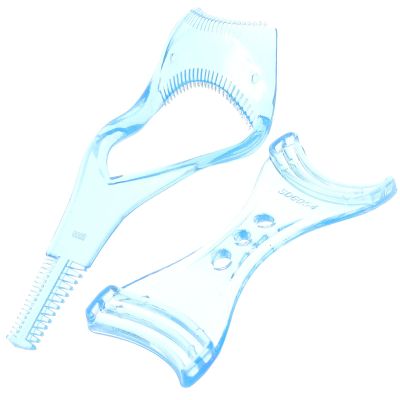 IDEANATEGRATE Mascara Eyelash Comb Applicator Eyelid Shape Design and Eyebrow Stencil Groom Makeup Tools