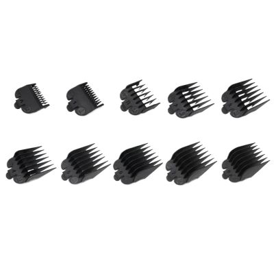 10pcs Universal Guards Hair Cutting Combs For Hair Trimmer Machine Barber Accessories Trimmer Limit Combs 1.5-25mm(10pcs)