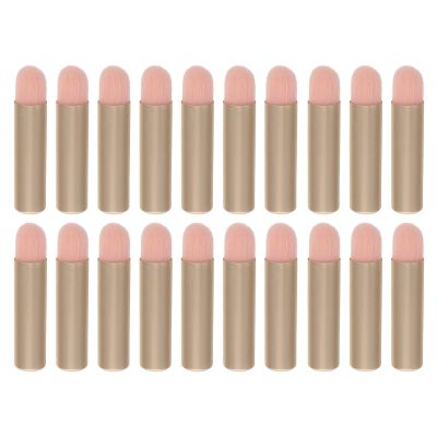 IDEANATEGRATE 20pcs Mini Makeup Brushes: Travel Size Lip Brush Eyeshadow Applicator Concealer Precise Cosmetic Applicator for Daily Trips