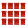 GALPADA 12pcs Satin Wig Bags With Drawstring For Packaging Hair Extensions Wigs Soft Silk Pouches Hair Tools Storage Bags For Home And Salon Dark Red view 1