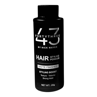 43 BY NICK MAYER Professional Texture Powder for Hair, Lightweight Matte Finish, All-Day Volume and Lift