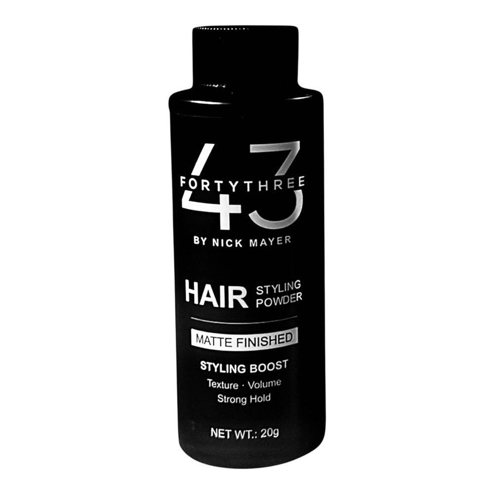 43 BY NICK MAYER Professional Texture Powder for Hair, Lightweight Matte Finish, All-Day Volume and Lift