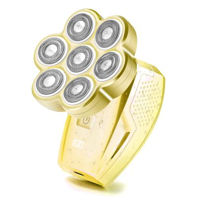 Electric Razors for Women Legs: 120min Long Time Use Rechargeable Body Shaver - Waterproof Wet Dry Hair Remover - Trimmer for Lady Face Public (Yellow, M)